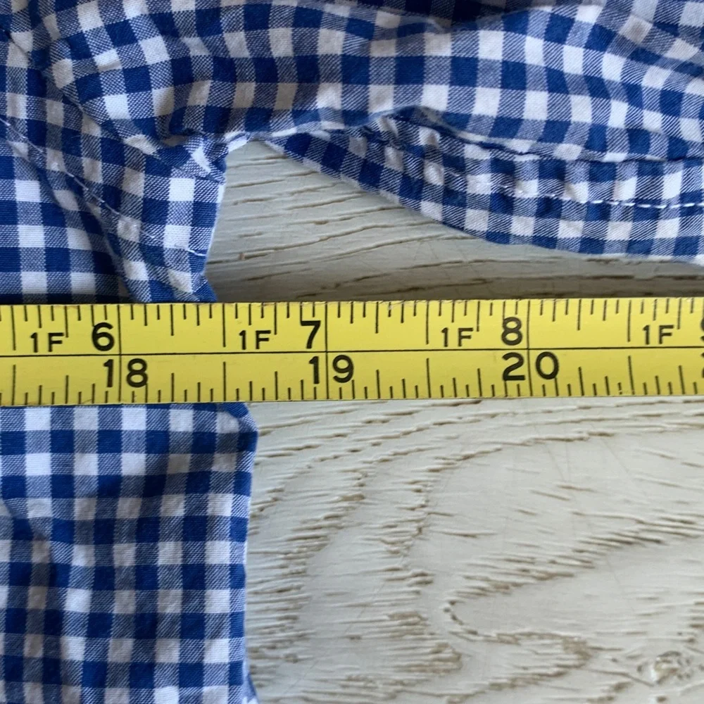 Ralph Lauren‎ Checkered Blue and White Button Down Shirt.